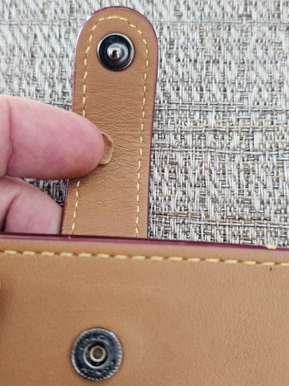 COACH RARE Glovetanned Leather Colorblock Accordion Card Case | 2017 Stuart COA - Picture 7 of 16
